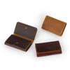 Men's Crazy Horse Leather Card Holder & Wallet - Genuine Dark Buckle, Multi-functional, Bi-fold, First Layer Cowhide