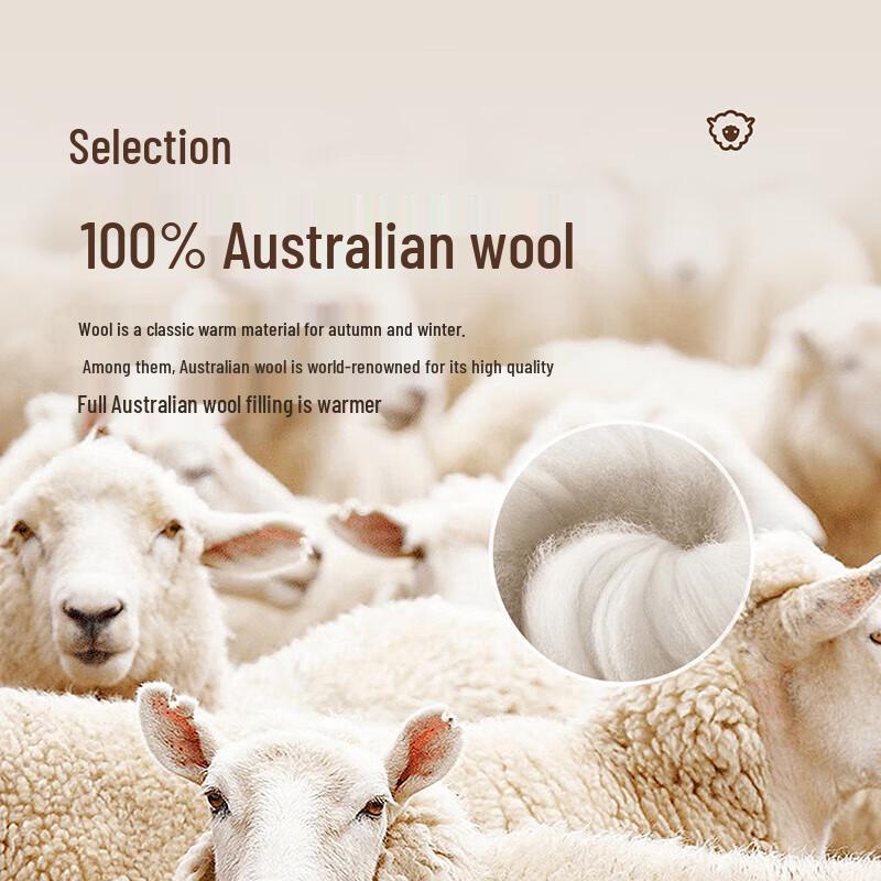 MENGJIE Antibakterielle Seide & Australische Wolle Vier-Jahreszeiten-Bettdecke