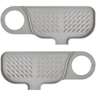 Silicone Tap Drain Mat, Tap Sink Splash Guard, 360° Rotating Tap Drying Mat, Tap Mat for Kitchen and Bathroom Worktop Protect