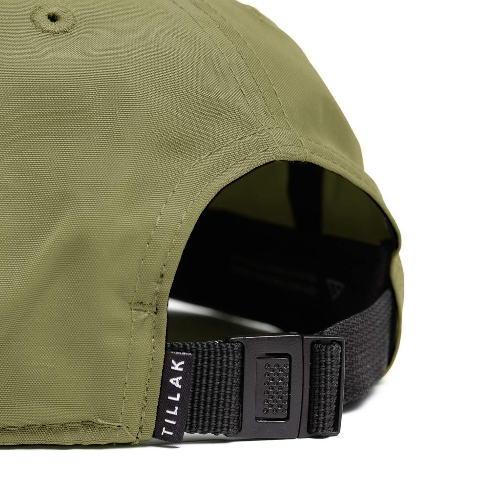 [Tillak] COHO Six Panel Hat, Kodra Nylon 6 Panel Cap with Snap Closure (Fir Green) [Parallel Import]