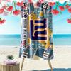 New York Giants Print Beach Towel, Large Soft Quick Dry Towel for Beach Camping Swimming
