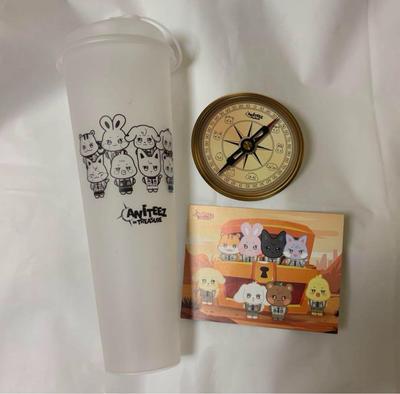 [USED] ATEEZ Korea Pop-up Admission Bonus Tumbler Stamp Rally Sheet