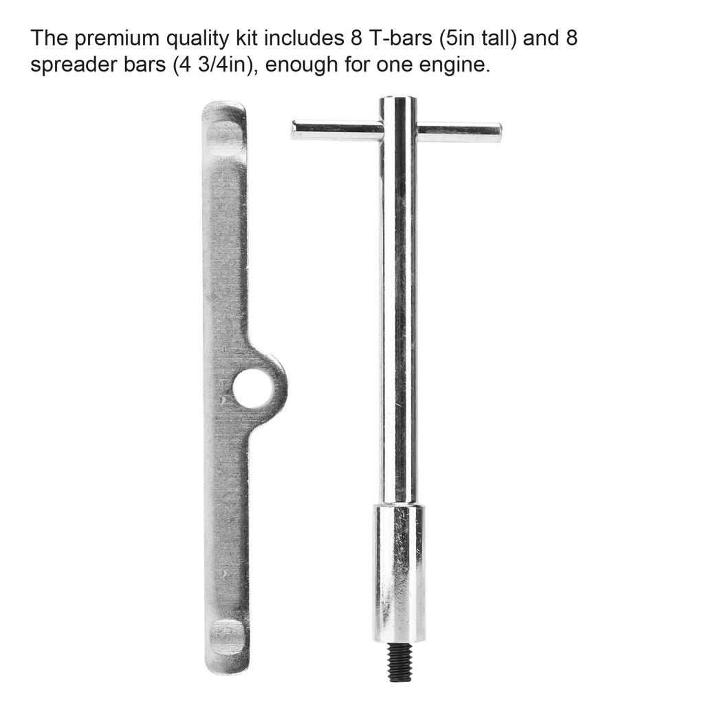 16PCS/Set Car Engine Valve Cover Hold Down Kit Replacement for CHEVY SB SBC 265 283 302 305 307 327 350 400