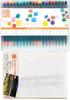 Coloring Book Akashiya Watercolor Brush 20 Colors Colorful Adult Coloring Four Seasons Togetsukyo Bridge In Winter [Adult Set] Set, + Book, Kyoto's 4