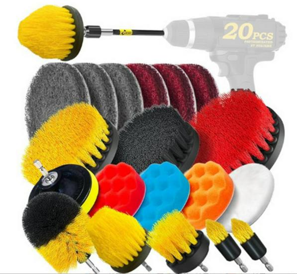 Набор щеток для чистки для электродрели, 30 шт., для универсальной полировки: Ванная комната и Автомобиль