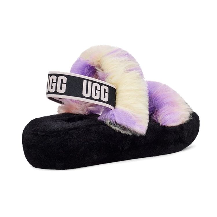 UGG  Oh Yeah Slide Tie Dye Magnolia Women Sneakers Black 1119821-MGNL