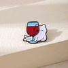 Cute Cartoon Cat Zinc Alloy Wine Drip Ornament