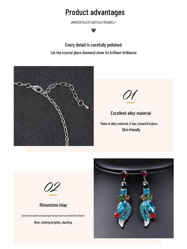 Exaggerated Retro Oil Painting Necklace Set: European & American Design Clavicle Chain Sweater Accessory