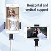 Selfie Stick Tripod with Light Portable Phone Tripod Stand Universal Extendable Stainless Steel Bluetooth Selfie Stick with Remote