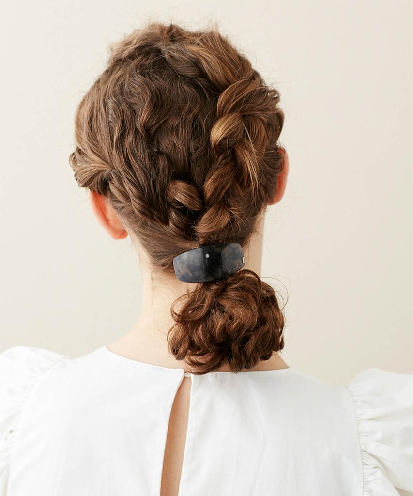 Alexandredeparis Pont Marie Hair Tie Beige Tortoise
