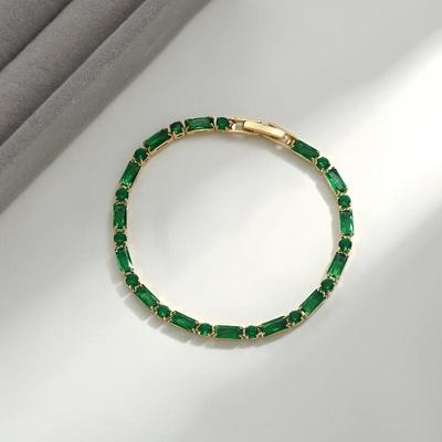 Koreanisches grünes Zirkon Damenarmband - Trendiges, vielseitiges, süßes und cooles Handaccessoire