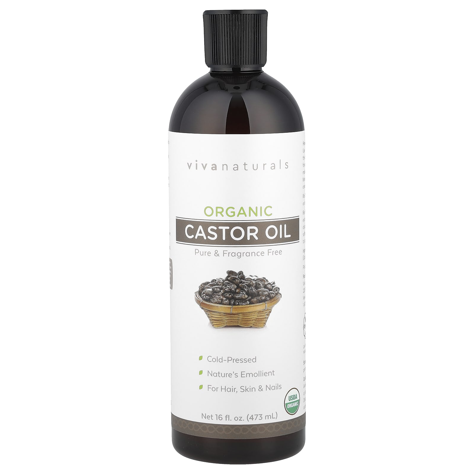

Organic Castor Oil, 473Ml(16Fl Oz)