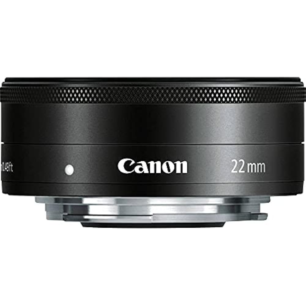 Canon Single Focus Wide Angle Lens EF-M22mm F2 STM Mirrorless SLR Compatible Black, Black