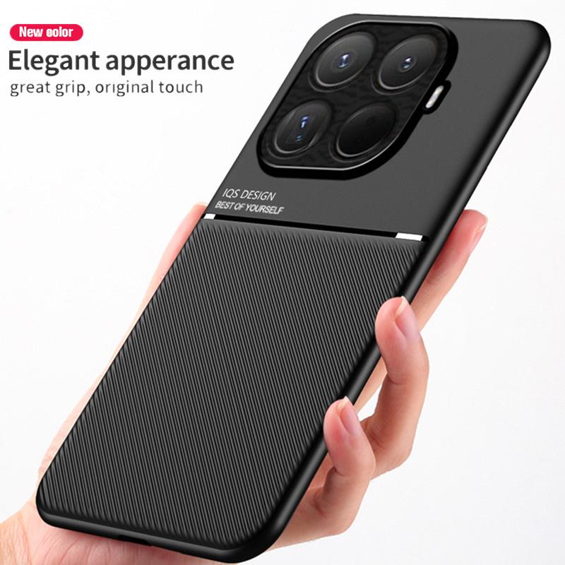 Magnetische Hülle für Xiaomi 15T 15T Pro 5G Mi 15 Schutzhülle Robust Rutschfest Eingebaute Metallplatte Coque Fundas Capa