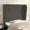 VidaXL Headboard with Ears Dark Grey 83x23x118-128 Cm Velvet3118225