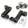 Motorcycle Foot Peg Adjustable Passenger Footpegs Highway Bracket, 360° Rotating Foot Peg Extensions Passenger Highway Peg Clamp Bracket, Sturdy