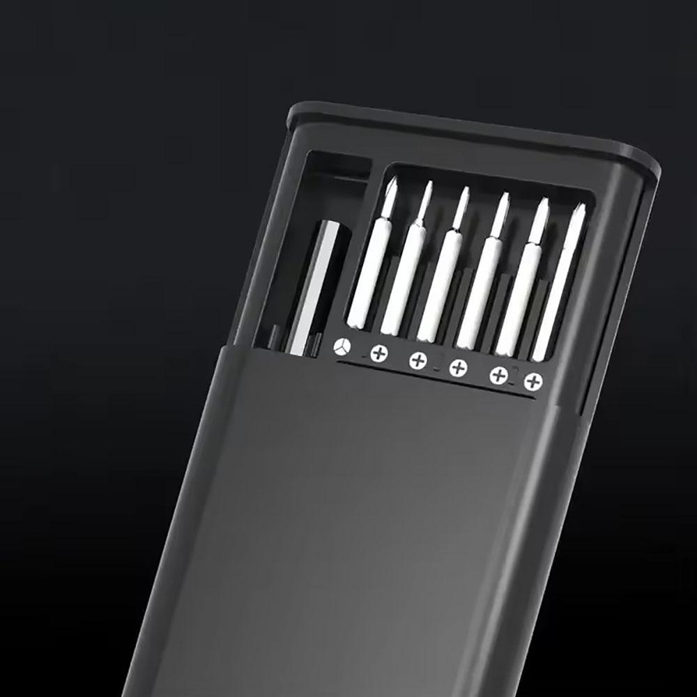 25 in 1 Precision Screwdriver Set, Flat Head Hexagonal Magnetic Screwdriver Head for iPhone, PC, Watches