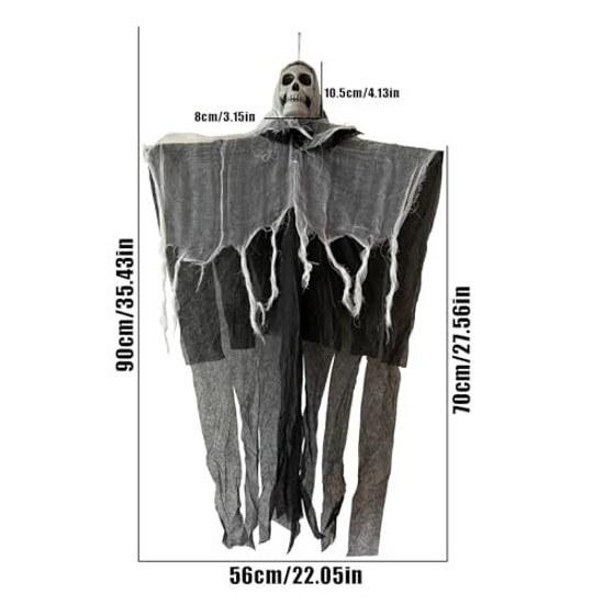 Halloween Decoration Ghost Hanging Skeleton Grim Reaper Scary Haunted House Window Entrance Terrace Lawn Garden Indoor Outdoor Atmosphere Goods All