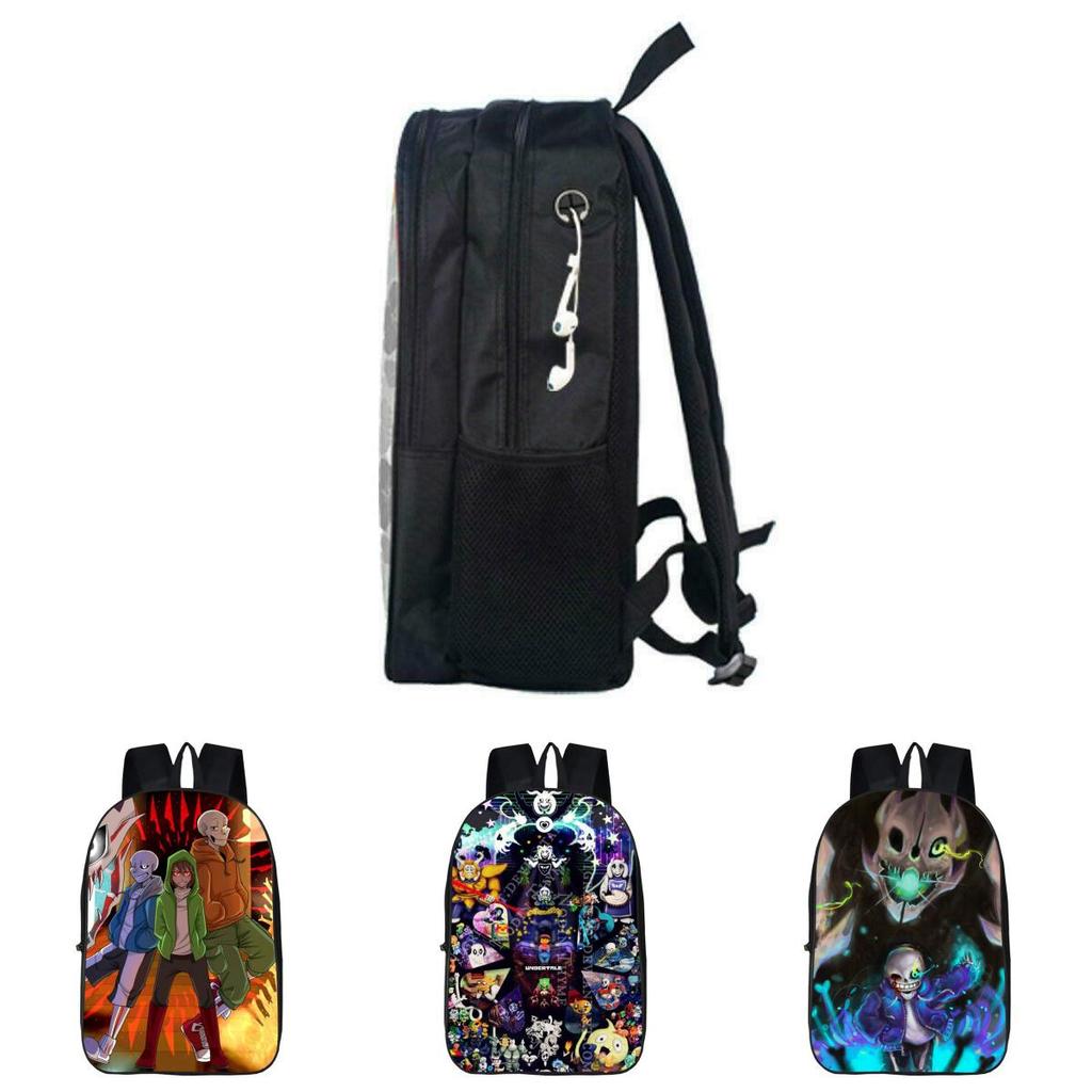 Wytrzymały 17-calowy plecak Undertale Sans dla dzieci z regulowanymi paskami i stylowym designem