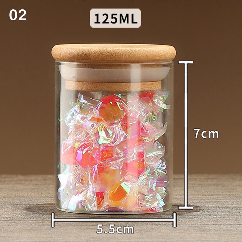 Sealed Food Storage Box Pots Glass Jar Coffee Jars With Lid Transparent Cereal Candy Dried Jars Fridge Storage Tank Containers