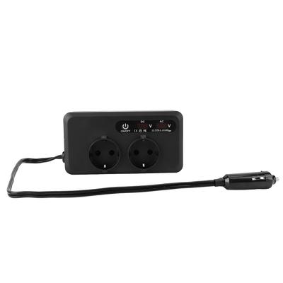 Měnič napětí do auta 200W 2xAC zásuvky 2xUSB 2xType C porty 12V nabíječka do auta pro elektrické