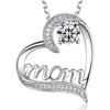 Elegant Heart Pendant Necklace – Perfect Mother's Day Gift for Women