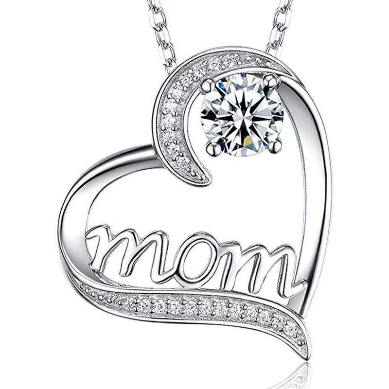 Elegant Heart Pendant Necklace – Perfect Mother's Day Gift for Women