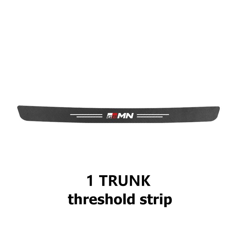 Car Carbon Fiber Door Sill Anti-Scratch Guard Sticker Accessories For Toyota GR MN Crown RAV4 Yaris Land Cruiser Corolla Prius