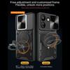 For Xiaomi Redmi 13C 4G/Poco C65 4G Case Slide Camera Lid TPU+PC Hybrid Phone Cover with Kickstand