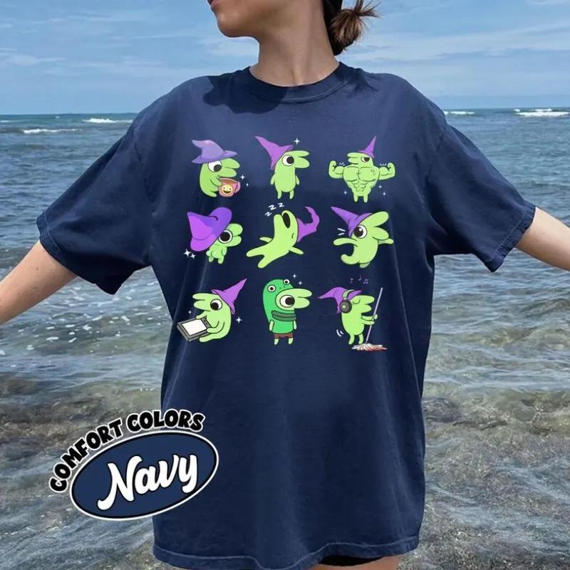 

Funny Friends Cartoon Comfort Color Shirt Glep Friends Character Minimal Meme Graphic Tee Retro Aesthetic Vintage Style Gift S