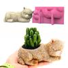 Silicone Molds Resin Casting Mold Home Decorations 3D Alpacas Candle Cup Mold Flowerpot Molds Gift for DIY Craft Lover