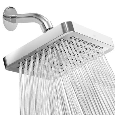 Soffione Doccia a Pioggia Argentato Montato a Soffitto Grande Portata Supercaricato Doccia Rubinetto per Bagno Parti di Ricambio Accessori per Doccia