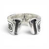 Great CHROME HEARTS Ring ring LG SCROLL LABEL Large scroll label Silver 925 mens Used