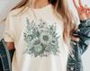 Wildflowers Comfort Colors Shirt - Botanical Floral Tee, Boho Style