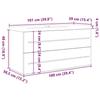 VidaXL Ensemble de meubles de salle de bain 2 pcs chêne sonoma 3324966
