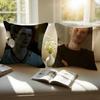 K-Klaus Mikaelson Vampire Diaries Cushion Cover Pillowcase Anti-Dustmite Invisible Zipper Short Plush Sofa Cushion