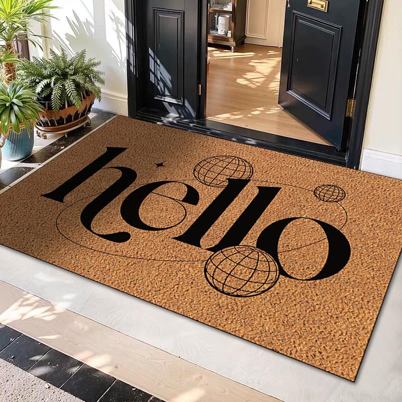 Hot Selling Dirt-Resistant Doormat - Easy-Clean Imitation Coir Decorative Foot Mat for Home Entrance