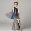 Children's Evening Dress Summer Girl Fishtail Girl Princess Dress Model Catwalk Host Piano Performance Dress