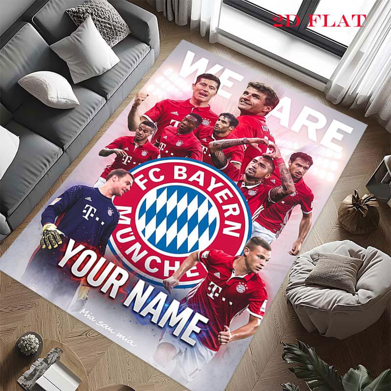 Custom Fc Bayern Munich Carpet Rug for Living Room Bedroom Home Sofa Decoration,Kids play Nonslip Floor Mat
