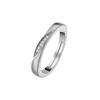 Light Luxury Mobius Strip Couple Rings Open Design Love Token Simple Fashion Men And Women Jewelry