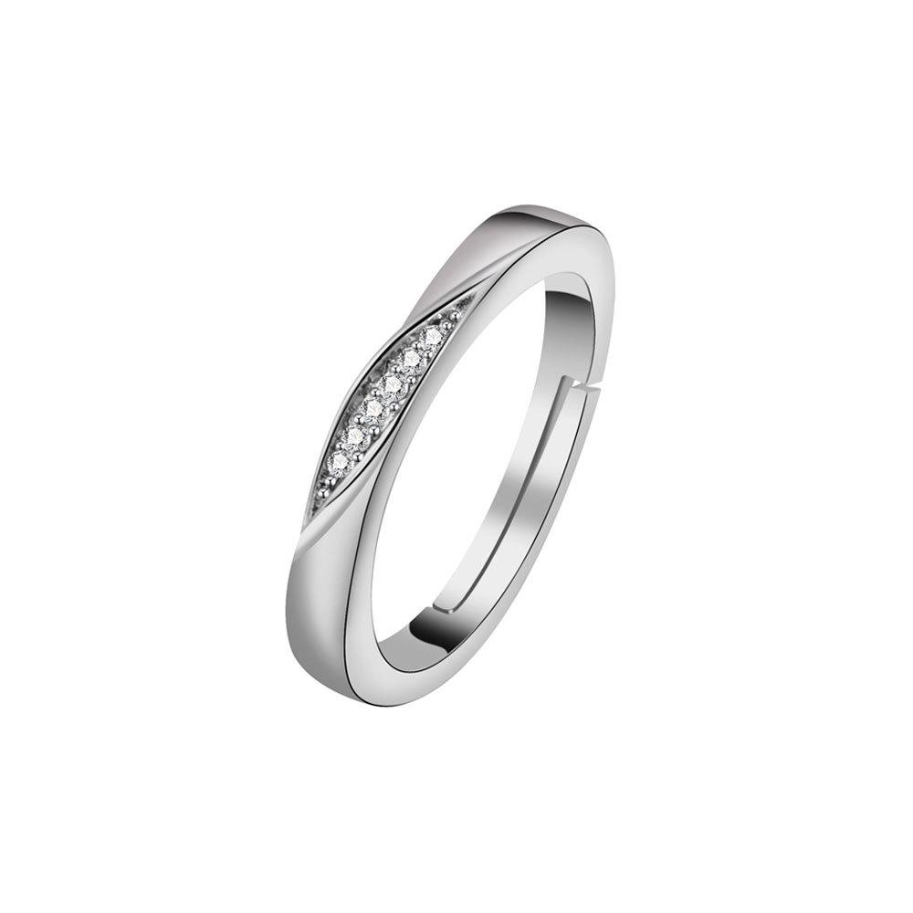 Light Luxury Mobius Strip Couple Rings Open Design Love Token Simple Fashion Men And Women Jewelry