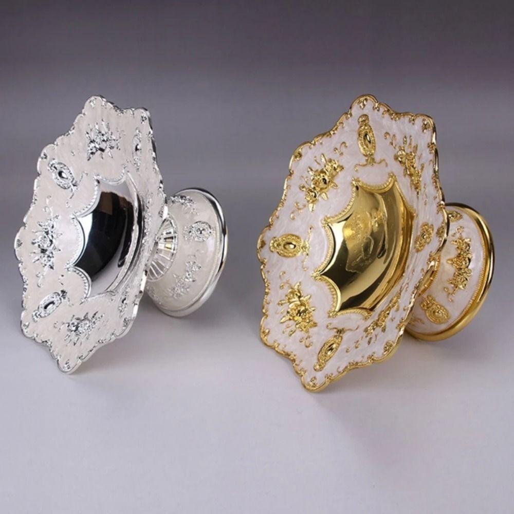 Handmade European Fruit Plate High-end Zinc Zinc Alloy Retro Dish Fashionable Table Snacks Tray  Candy