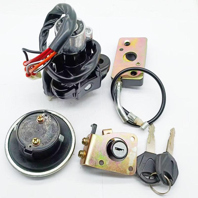 Ignition Switch Lock Gas Cap Set Lock Key For Suzuki GZ125 1998/1999/2000/2001/2002/2003/GZ250 1999/2000/2001/2002/2003-2011
