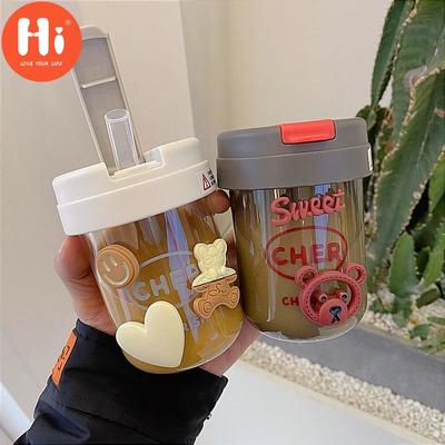 Hi Creative Ins Wind Ton Ton Cup Straw Cute Mini Compact Unisex Plastic Water Cup Portable