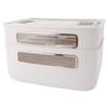 Router Storage Box 2 Layer Dust Proof Multifunctional with Lid Cable Management Router Box for