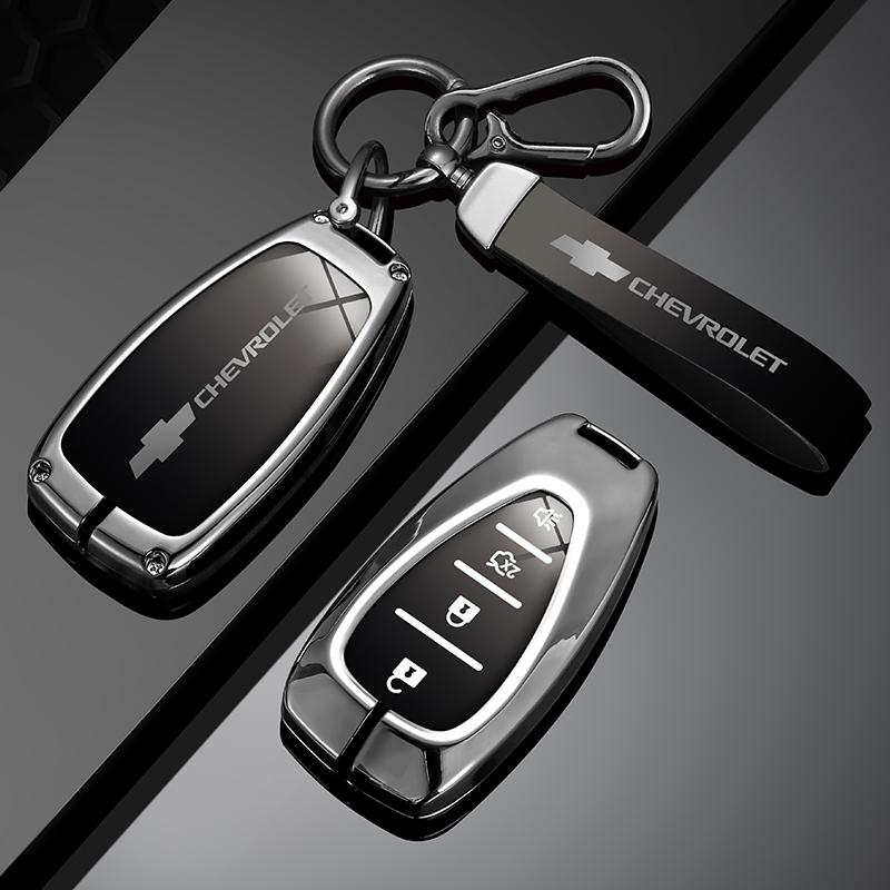 Zinc Alloy Car Flip Key Case Cover Shell Bag For Chevrolet Cruze Aveo Trax Sail Malibu Captiva Prism Spark Protector Accessories