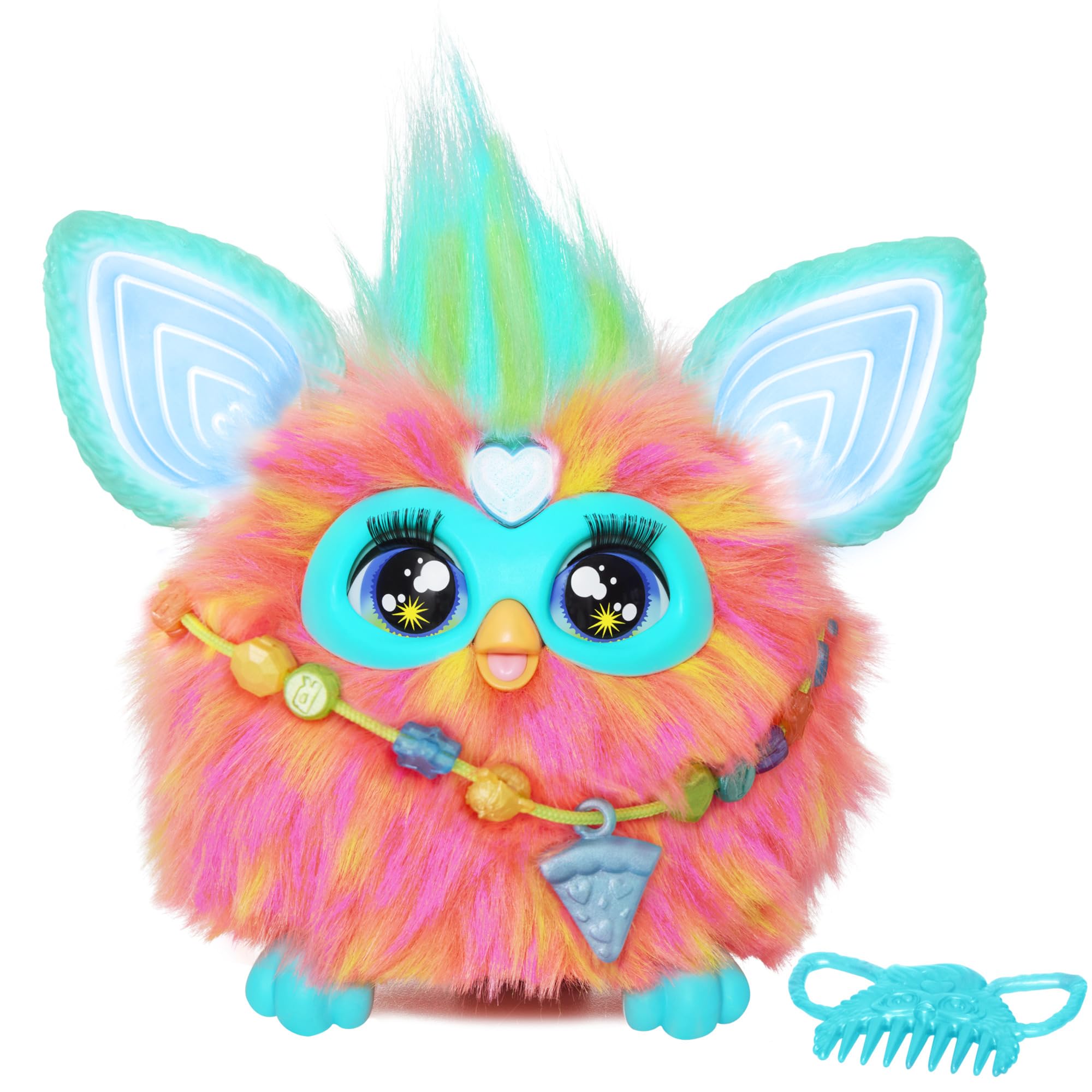 

Hasbro Furby Coral Interactive Toy for Boys and Girls Ages with 15 Fashion Motorized Plush Toy for New Model Voice-Responsive 6+ Accessories,