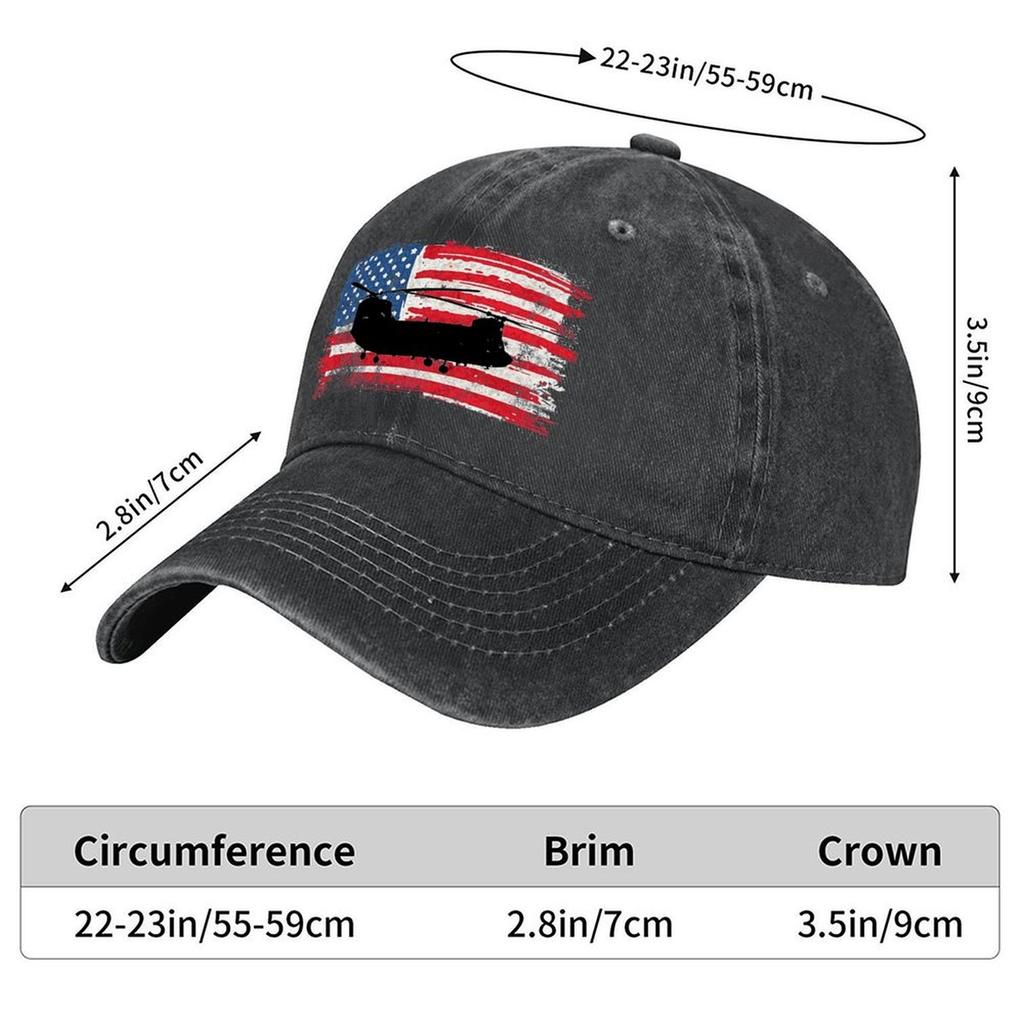 2026 Chinook CH-47 Helicopter US Military On Vintage Flag Baseball Cap Beach Outing Fishing Caps Man Party Hat Woman Men's