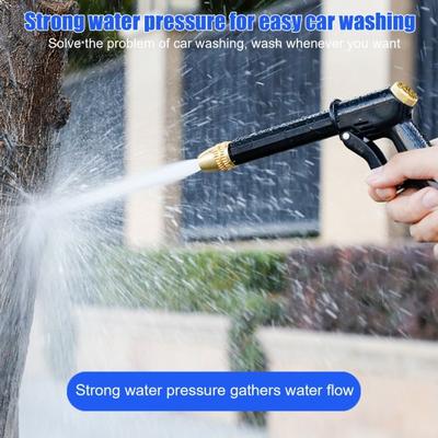 Car Washer Sprayer High Pressure Home Car Wash Water Sprayer with Booster Nozzle Adjustable Spray Modes Nozzle for Garden Watering
