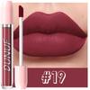 DUNUF Matte Liquid Lipstick Bean Paste Lip Gloss Long Lasting Waterproof Non‑Fading Easy To Apply Sexy Red Lip Glaze